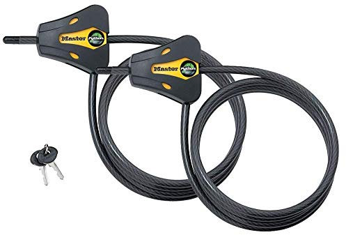 Master Lock - Keyed Alike Trail Camera Python Verstellbare Kabelschlösser 8419KA-2