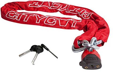 Starry Citycat Art-4 Chaîne antivol Rouge 10,5 x 120 cm