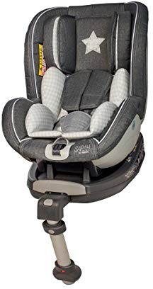 Osann JET Reboarder Isofix Kinderautositz mit Standfuß Gruppe 0+/1 (0-18 Kg) Sarah Harrison Stern