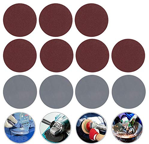 100 Stück Schleifpapier, Durchmesser 76 mm, für Schleifer mit Körnung 80/100/180/240/600/800/1000/2000/3000