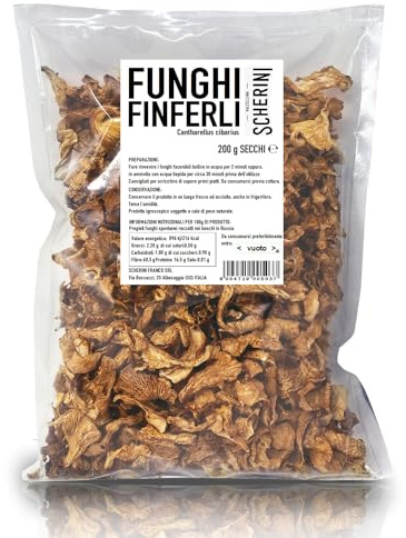 Scherini Valtellina Italy - Girolles déshydratés 1st CHOIX - 200g