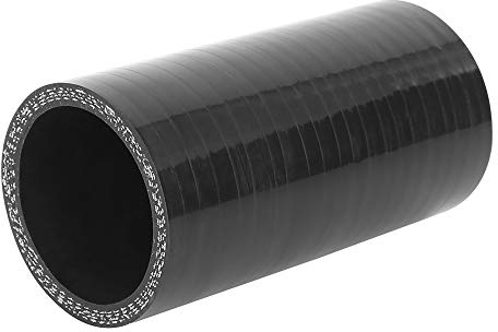 X AUTOHAUX 45mm ID Svart Rak Silikon Slang Koppling Intercooler Rör