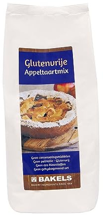 Bakels - Mezcla para tarta de manzana, sin gluten, bolsa de 1 kilo