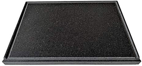 Plaque en pierre de lave humaine – Réfractaire de l'Etna pour four électrique et gaz, barbecue, grill pour pizza et viande – Dimensions au choix (40 x 45 cm²)