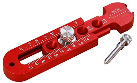 Herramienta de dibujo circular de aleación de aluminio para carpintería,Indicador de marcado de punto fijo Brújula de carpintería Scribe,Métrico/británico,Regla de círculo de dibujo ajustable