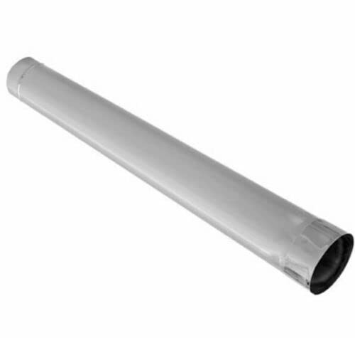 Stainless Steel Rigid Pipe - 125mm / 1 Meter - Chimney Flue Liner Duct Solid Tube/Suitable for Chimney, Stove