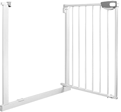 Froadp 77cm Cancelletti di Sicurezza per Bambini, Guardia di Porte e Scale Senza Perforazione, Cancello Estensibile del Bambino, Recinto Neonati Barriere per Animali Domestici Gatto Cani (75-85cm)