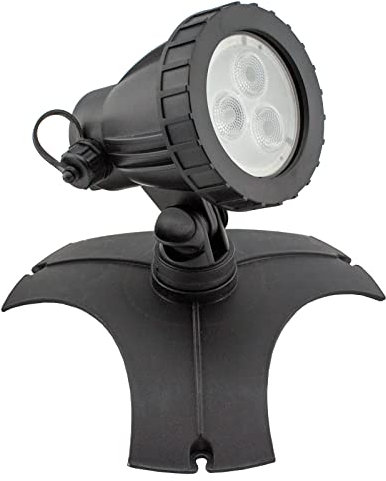 Kerry Electronics Gartenleuchte mit 8 Farben & Fernbedienung, 5m Kabel, 8 Watt, 12V Niederspannung, IP68 Wasserdicht, 6 Power LED, RGB, Gartenstrahler LED | Gartenbeleuchtung | Basis Set KEL1441
