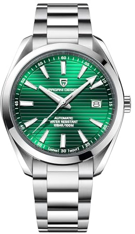 Pagani Design Herren Automatikuhr Japan Uhrwerk Saphirglas Edelstahlarmband 100 Meter wasserdicht Sportuhr…
