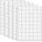 5 Sheets/270 Pcs Self-adhesive Screw Caps Covers, White Screw Hole Cap Covers Stickers, 21mm/0.83in Furniture Screw Holes Cover Caps Stickers Dust-proof for Wood Shelf Cabinet