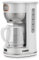 Muse Macchina da caffè MS-220 W | con brocca in vetro, display analogico per mantenere il caldo, capacità 10 tazze, colore bianco opaco