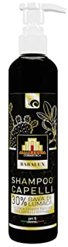Amazzonia Shampoo Bava di Lumaca 30%, Deterge Delicatamente, Dona Morbidezza e Luminosità, Rigenerante, Arricchito con Estratti di Fico d’India e Agrumi di Sicilia Made In Italy 200 Ml