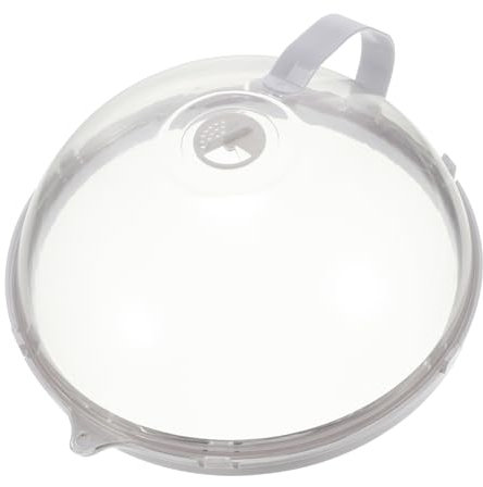 Zerodeko Dustproof Heating Cover for Microwave Splatter Cover Lid Guard Drain for Food Plate Dish Protection Prevents Splatters During Cooking