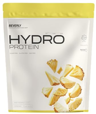 Beverly HYDRO PROTEIN – Proteína Hidrolizada de Suero con DigeZyme® y Tolerase® | 29 g Proteína por Ración | 1 kg (28 Servicios) | Alta Digestibilidad (Piña)