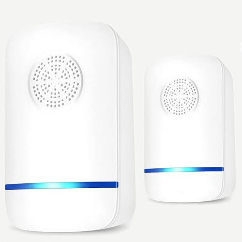 2 Pack Repellente Ultrasuoni,Ultrasuoni per Zanzare Repellente Ultrasuoni Antizanzare Ultrasuoni Dissuasore per Topi, Repellenti a Ultrasuoni per Mosche, Scarafaggi, Ragni (classic mosquito repellent)