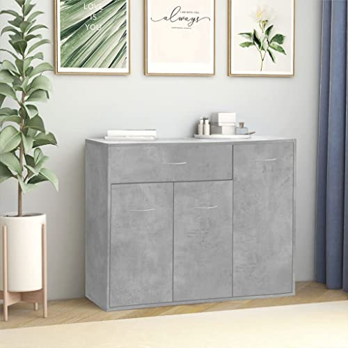 Lalfkkii Mehrzweck-Schrank, platzsparend, für Eingang, Schrank, Speisekammer, Betongrau, 88 x 30 x 70 cm
