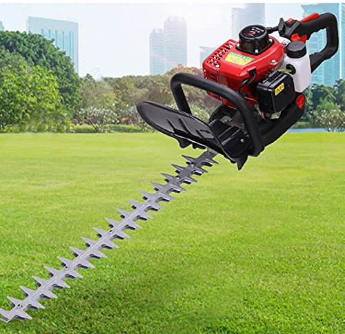 Taille-haie à gaz sans fil longue portée avec poignée anti-vibration, idéal pour une utilisation commerciale et domestique dans le jardin