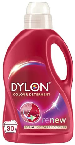 Dylon Colour Detergent (30 Wash Loads), Liquid Laundry Detergent for all Coloured Clothes, Colour Washing Detergent to Revitalise Colours and renewing in every wash with optimal results in 10 washes