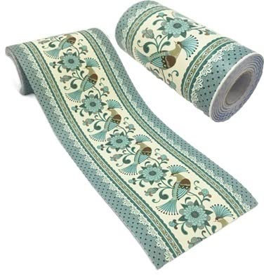 Bordi Per Carta Da Parati 10 m autoadesivo decorativo linea di vita adesivo artistico soggiorno angolo battiscopa bordo bagno adesivi murali fiore impermeabile Per Pareti Striscia(Waist line 15)