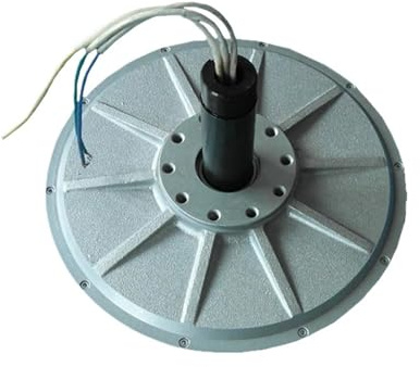 QZCX Aerogenerador Eolico, Generador de Viento de 1KW, 48V, 96V, 180RPM, generador de imán Permanente sin núcleo, turbinas eólicas trifásicas de Arranque de Baja Velocidad del Viento(48VAC)