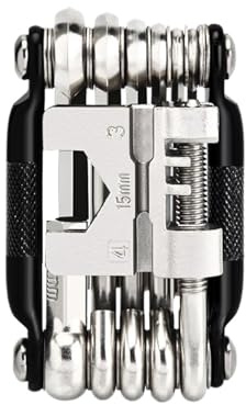 Kit di strumenti per la riparazione di biciclette, kit di riparazione biciclette | Multitool per biciclette 16 in 1 Strumento per bicicletta compatto - Interruttore catena leggero con chiave esagonale