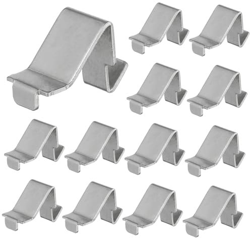 12pcs File Cabinet Shelf Clips Iron Shelf Support Metal Silver