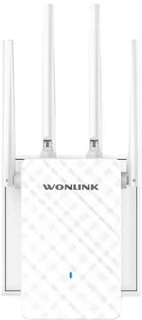 WONLINK Répéteur WiFi Puissant AC1200, Repeteur WiFi Double Bande 5GHz et 2,4GHz 1200Mbps Amplificateur WiFi