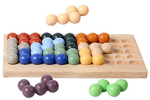 Juego de perlas genérico en tablero de madera | Clasificación de colores y apilamiento,Juego de perlas para niños niñas de 3 años y más casa