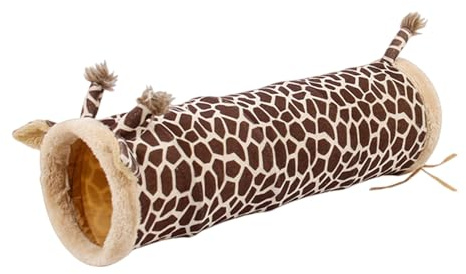 Giocattolo Tunnel Per Animali, Caldo E Confortevole, 16x55 Cm, Nascondiglio Per Piccoli Animali, Tunnel Per Criceti, Adorabile Design Della Giraffa, Per Nano, Coniglietto, Criceto, Riccio, Furetto, Pe