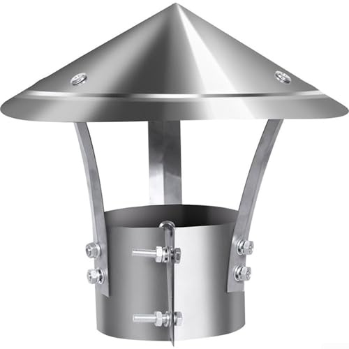 Tetto argento camino copertura schermo cono top camino tappo tetto sfiato tetto scarico tetto tappo di sfiato camino cappucci di ventilazione esterna per condotto di sfiato cappuccio pioggia copertura
