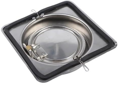 Clapet anti-retour de hotte de cuisine en acier inoxydable, 100/150/160/180mm, contrôle anti-odeur, clapet anti-retour de salle de bains(180mm)
