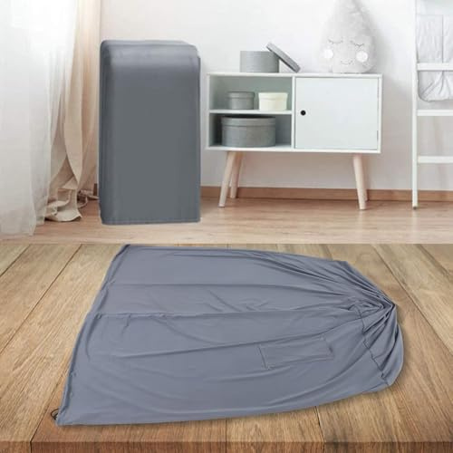 Housse de protection portable pour climatiseur mobile – Sac de rangement en polyester avec bandoulière réglable, poche latérale, lavable en machine (gris)