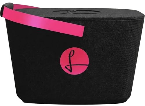 LIEBLINGSKORB Edge Black Magenta inkl. Deckel - ultraleichter, kippsicherer & formstabiler Einkaufskorb - Made in Germany - thermoisolierend & abwaschbar - ideal für Picknick & unterwegs