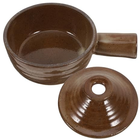AMUSLESUR Cacerola Asa y Tapa Antiadherente para Cocina de Inducción y Microondas, Especial para Preparar Sopas y Estofados en Casa