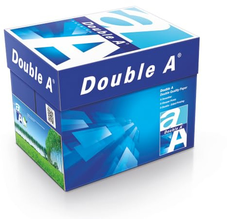 Double A A4 Copy Paper 80gsm Multipurpose Printer Paper – 1 Box (5 Reams) – Jam-Free, High Opacity Double-Sided Printing, Sharp Color, High Performance for Inkjet & Laser, 2500 Sheets