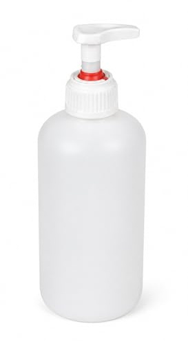 HELGUEFER - Botella Dosificadora 1000 cc - Dispensador Recargable de Plástico Resistente para Jabón Líquido, Gel, Desengrasante y Limpieza Industrial - Uso Profesional y Doméstico