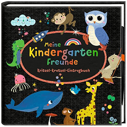 Freundebuch - Meine Kindergartenfreunde: Kritzel-Kratzel-Eintragbuch (Alben & Geschenke für Kinder)