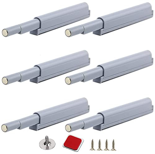YUOIP® Magnetiska dörrspärrar magnetisk spärr dämpare buffert öppnar och stänger dörren med ett enda tryck (6-pack)