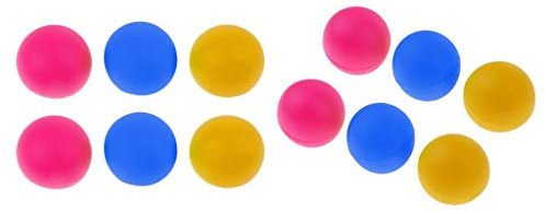 Inzopo 12 Pz 36mm BEACH TENNIS Palline da Birra Ping Pong Colorate Cat Balls Ping Pong Giocattolo - 3 Tipi Colore B