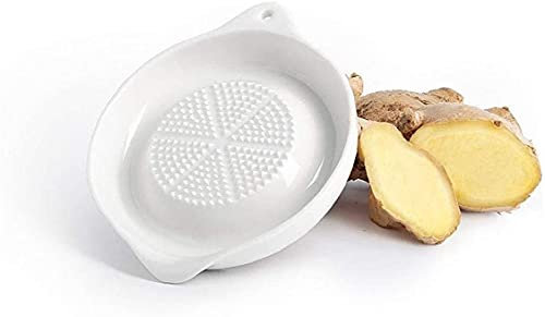 WlP Piastra di Grattugia in Porcellana Piastra Ceramica Piastra di Grattugia Alimentare Grattugia per Zenzero Cipolla Aglio Frutta Verdure Cioccolato Utensili da Cucina