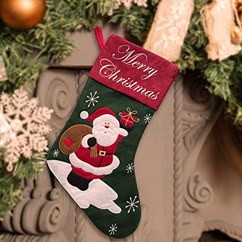 Aolun Personalisierte Weihnachtsstrümpfe Nikolausstiefel benutzerdefinierte Weihnachtsstrümpfe mit Namensdekorationen Ihr Zuhause Geschenke für Familienfreund