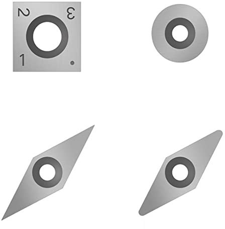 RANRANHOME Drechseleisen Mit Wendeplatten Drechselwerkzeug Hartmetall-drehmeißel-4 set Für Drehmeißel Hobelfräser Drechselmesser Drehmeissel Drechseleisen Drehstahl Holz Drehwerkzeugsatz