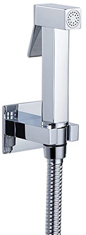 Handbrause Bidet WC Bidet Spray Bidet Brause mit Schlauch Bidet Handbrause Set Waschbecken Messing Ohne Bohren Kaltwasser Chrom Bidet Handbrause für Toilette