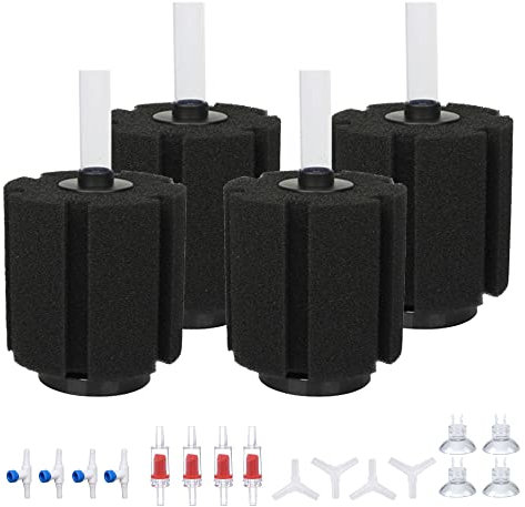 ALEGI 4 Pcs Large Aquarium Sponge Filter for 40-80 Gal Betta Fish Tank