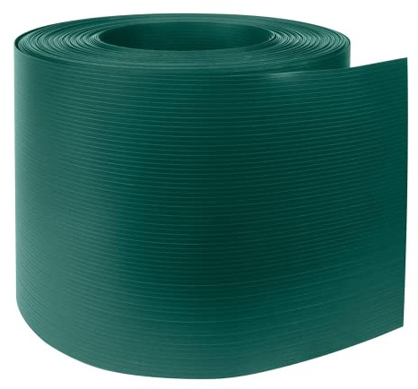 FORTENA Zaun Sichtschutzstreifen Polypropylen – 26 m lang, 19 cm hoch, Sichtschutzband mit Form Smart Mat- in Vier Farben, optimaler Sichtschutz für Ihren Zaun (RAL 6005 (Grün))