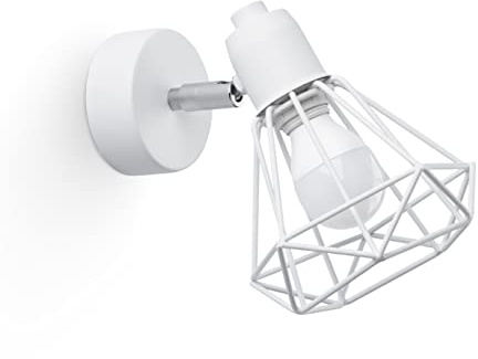 Sollux Wandleuchte Wandlampe Innen – Wandbeleuchtung – Led-wandleuchte Innen – Wandstrahler Innen – Glühbirne Nicht im Lieferumfang Enthalten – Lampe Wand Innen ARTEMIS 1 Weiß - E14-Fassung