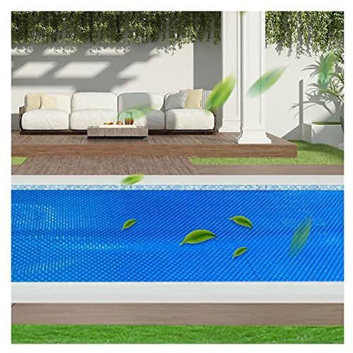 Above Ground Pool Water Heater, Pool Blanket,600 Micron Thick Hot Tub Cover with Wrapped Edges,Pool Cover Protector for In-Ground and Above-Ground Swimming Pools ( Color : Bule , Size : 2m x 2m/6.5ft