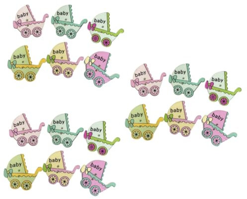 DIYEAH 150stücke Bunte Malerei Holzknöpfe Für Babywagen Dekorative Holzknöpfe Mit Löchern Für Bastelarbeiten Kleidung Nähen Und Scrapbooking