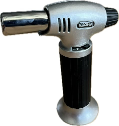 Chalumeau de cuisine TORCH 400, acier inoxydable, inclinable, pour camping et extérieur