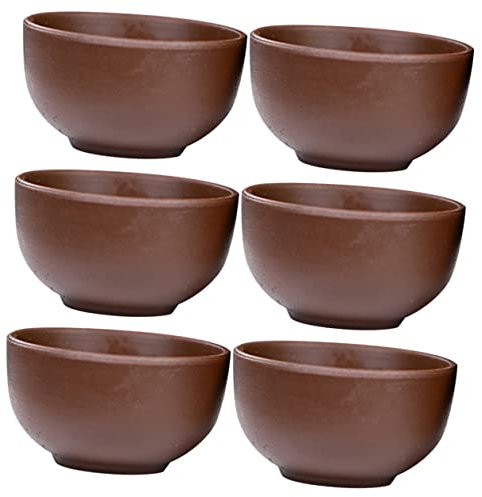 SHOWERORO 6stücke Handbemalte Sands Teetasse Zum Teetrinken Chinesische Retro-stil Teebehälter Für Hause Kompakt Tragbare Wassertasse Für Tee-liebhaber